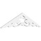 Ekena Millwork Pitch Preston Architectural Grade PVC Gable Pediment, 36"W x 9"H x 1"P (6/12) GPP036X009X100PRE - alternate 1